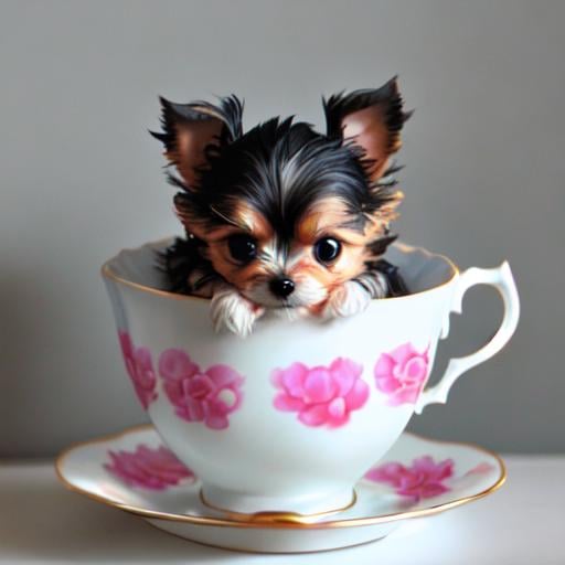 Prompt: teacup morkie