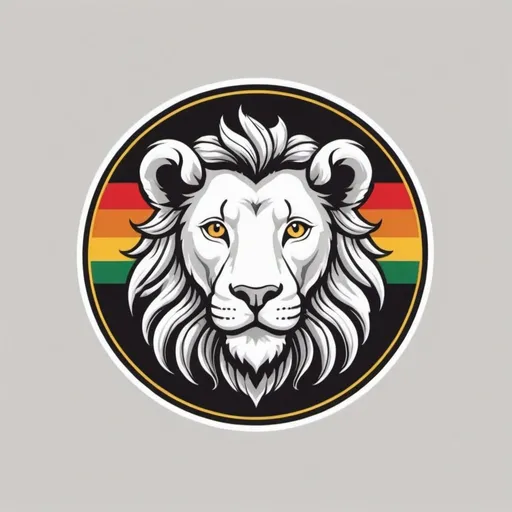 Prompt: een logo van een brabantse leeuw die een duivel drietand vast heeft simpel