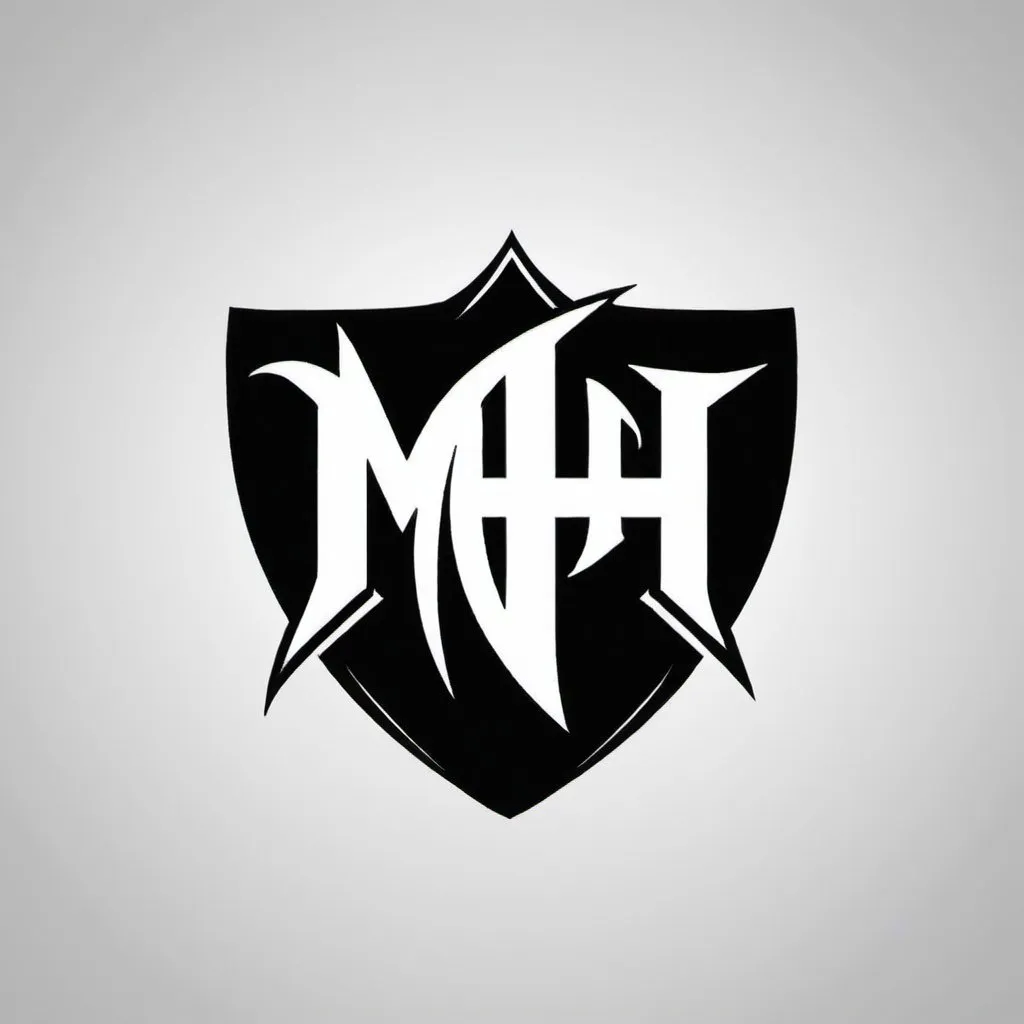 Prompt: create a logo for me with MH in it