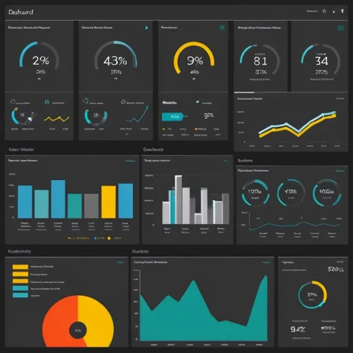 Prompt: create a unique power BI dashboard design for sales dashboard with metrix as much as possible. it should be attractive and in light and decent colors
