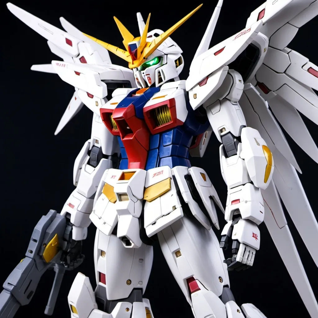 Prompt: Wing gundam zero