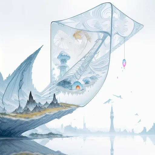Prompt: Ice, (parasol: 1.1), dunes, ((parallax: 1.4)), shadow, decay, signal, summoning, distortion, veil, rune, (camouflage: 1.3), sacrifice, (grand piano: 1.1), (winding stairs: 1.1), gear, (fortress: 1.2), archive, (fairy: 1.2), heart, spin, dive, glitch, envelop, ((abstract: 1.4)), ((fractal: 1.5)), in the style of mappa, (monochrome: 1.2), Stereo, lord, cocoon, ejection, forelimbs, dance, gaseous state, (lies: 1.2), Coffee, (soak: 1.2), brain, minimal, protocol, (angels: 1.2), merge, chi, blood, (phantasm: 1.2), nostalgia, pool of water, purgatory, (god), camera, (ruined city), detailed background, landscape, encryption, vividness, (eating: 1.2), will, (react: 1.2), invertebrate, confusion, god rays, Metal album cover art, bug, baby dragon, glow, skull, friendly, riverbed, whisper, sharp, laughter, biological, antique, pride, forgotten, abandoned, Kimono, tea time, calm, sampling, balance, snacks, reveals thoughts, (fungi: 1.2), ((ideal: 1.5)), seed, fen, garden, (submerged, sinking), twist, gravity, (motorcycle: 1.1), whale, communication, (jewelery: 1.1), (clock: 1.2), (hands: 1.1), Specimen, fanfare, puppet, music box, flight, existence, (conflict: 1.1), falling, (ions: 1.1), imposing, (tower: 1.2), unlocking, (glass: 1.2), (Hypnotic: 1.1), harmonics, (moth: 1.2), shade, path, glide, Grid, blur, calla lily, goldfish, reflection, (blink: 1.2), ((realistic: 1.4))