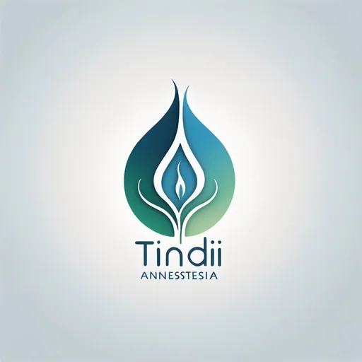 Prompt: The logo for Tindi Anesthesia is a minimalist yet impactful design featuring a stylized letter "T" with subtle curves and clean lines, symbolizing precision and expertise. The letter is enclosed within a circular emblem, representing unity and professionalism. At the center of the emblem is a small, abstract representation of a flame, signifying the transformative and life-saving nature of anesthesia. The color palette consists of calming shades of blue and green, evoking a sense of trust, calmness, and vitality. This logo communicates the core values of Tindi Anesthesia: excellence, safety, and compassionate care.