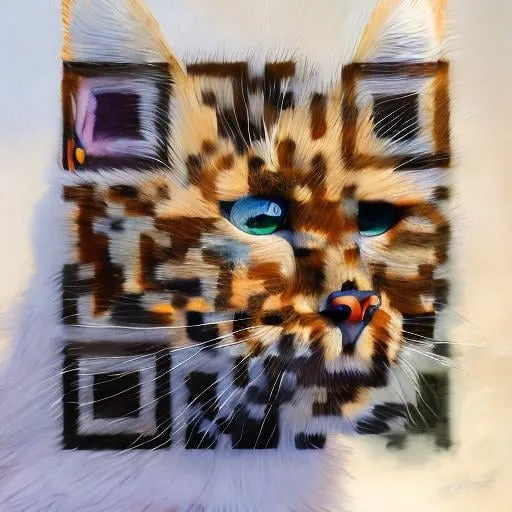 Prompt: Erin hunter, warrior cats, realistic cat, detailed fur, realistic realistic fur, eye, oil painting, anime, fullbody, forest background, shadows, jaguar fur, spotted cat, calico, tortoiseshell, abyssian, tiger fur, serval fur, big domesticated cat, pale fur, blonde fur, cream fur,