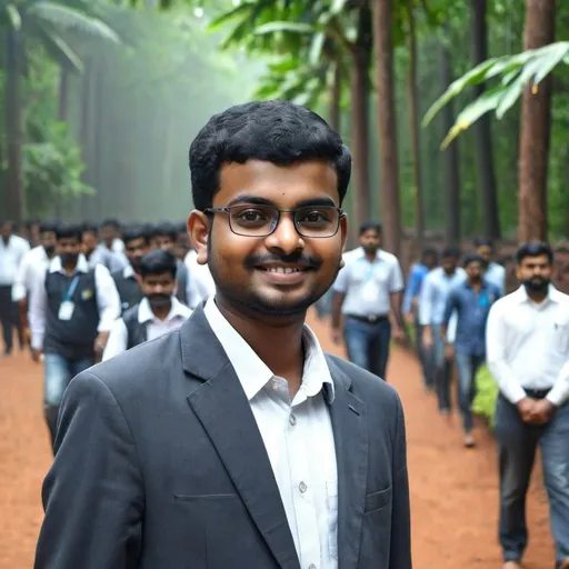 Prompt: A kerala student in ai world