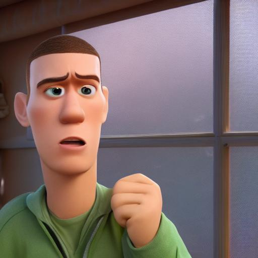 Prompt: eminem as a pixar disney character from up ( 2 0 0 9 ), unreal engine, octane render, 3 d render, photorealistic