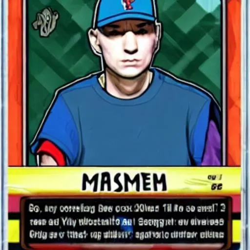 Prompt: eminem as a pokemon card