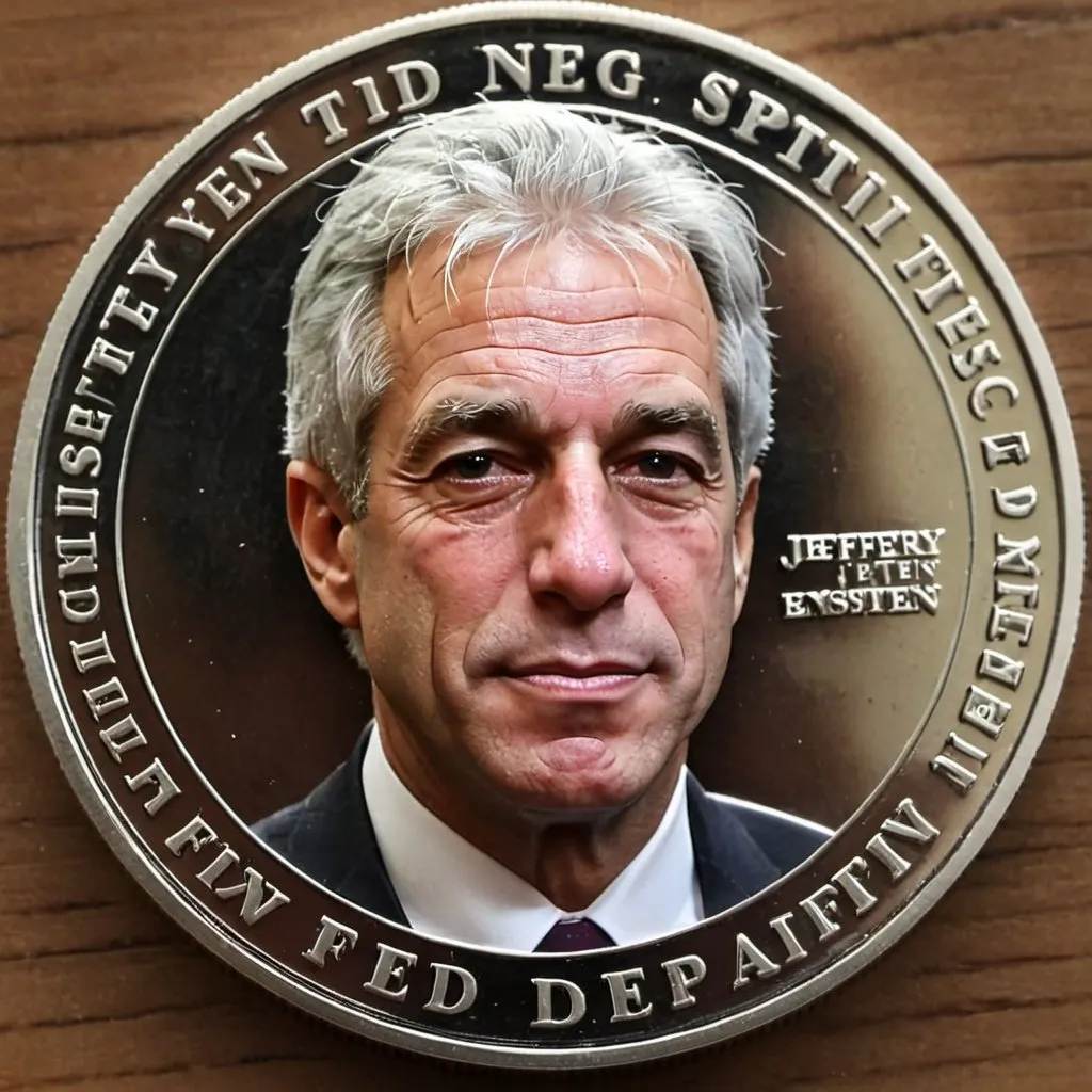 Prompt: jeffrey epstein coin