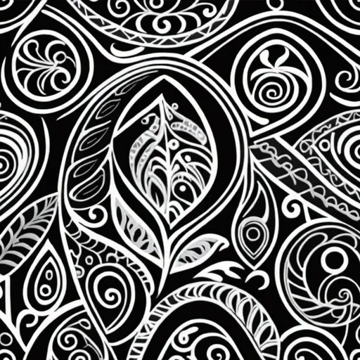 Prompt: New Zealand Maori Pattern