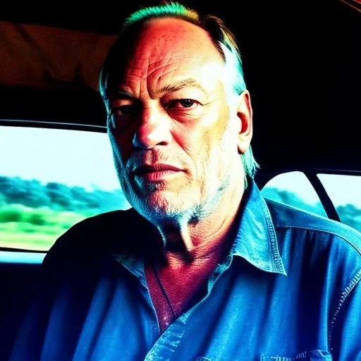 Prompt: david gilmour travels to india