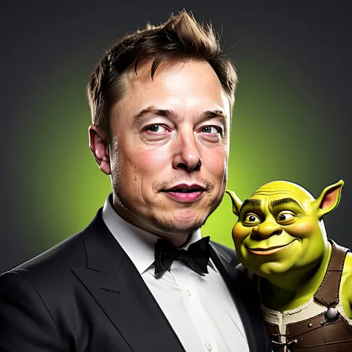 Prompt: Elon Musk in 3d Shrek style