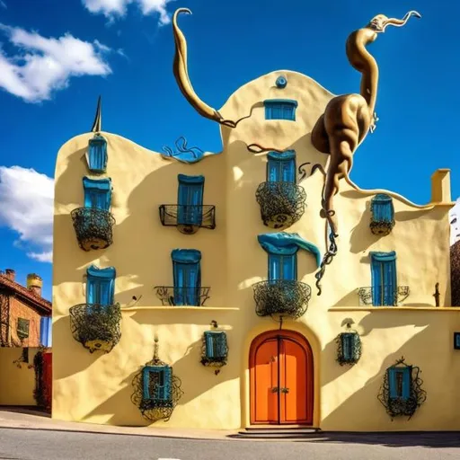 Prompt: Salvador dali themed house