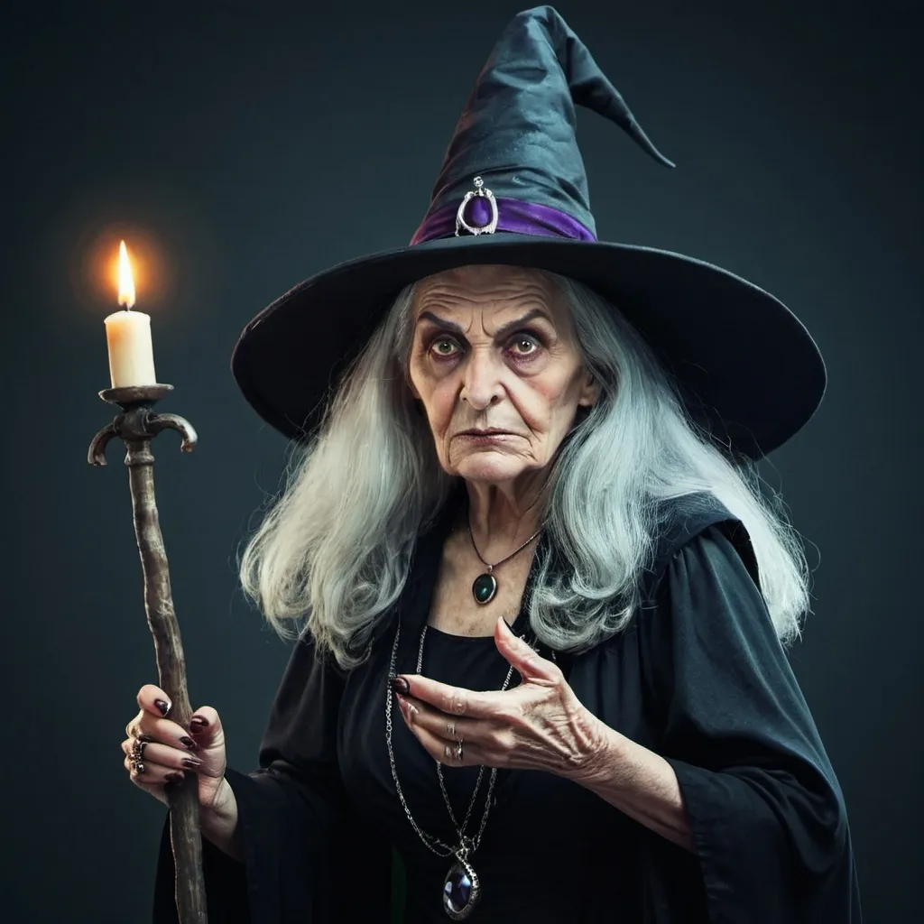 Prompt: old evil witch