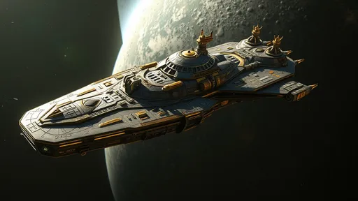 Prompt: <lora:Starships And More:1.0> <lora:Cool Space Fantasy:1.0> A stunning 750 UHD 4D render of a royalpunk starship, designed with gold intricate details, exterior weaponry, and other such things. (((There's a massive metallic silver 🏰🏯castle 🏰 🏯, with diamond stained windows, at the center of the ship.)))(((Two AAA Battery symmetrical shaped diamond nacelles are yellow. )))The starship is in orbit of a giant Titan-size-Earth-esque planet.Babylon 5 G'Quan Heavy Cruiser