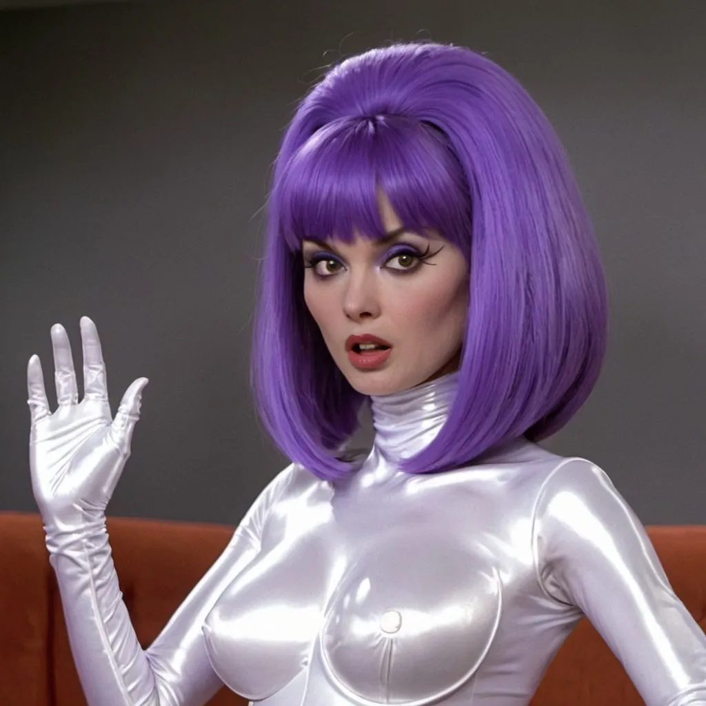 Prompt: Fembot from Austin Powers 