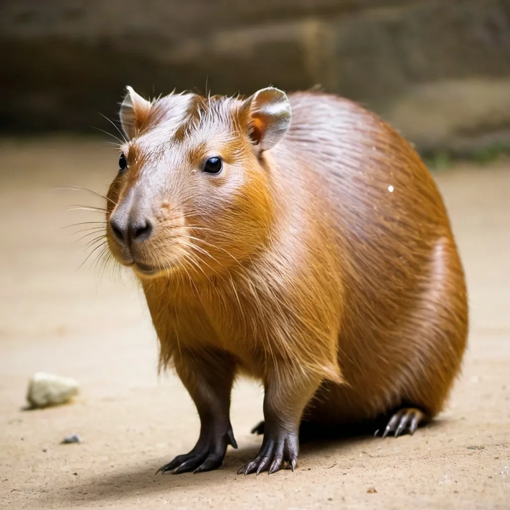 Prompt:  A diamond Capybara 