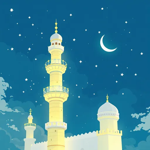Prompt: "Lieber Ramadan, auf Wiedersehen bis zum nächsten Mal. Wir sehen uns nächstes Jahr wieder!" Cümlesini güzel bir afis yap. 