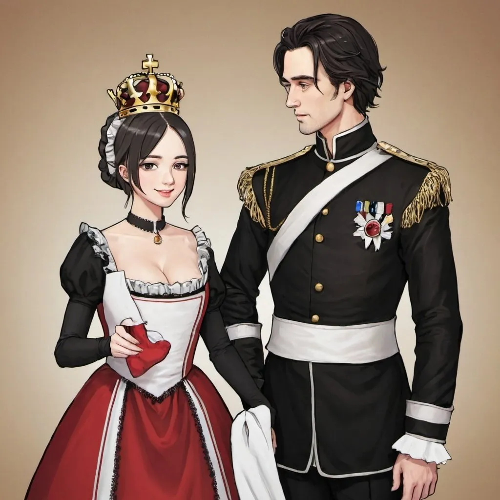 Prompt: king and maid