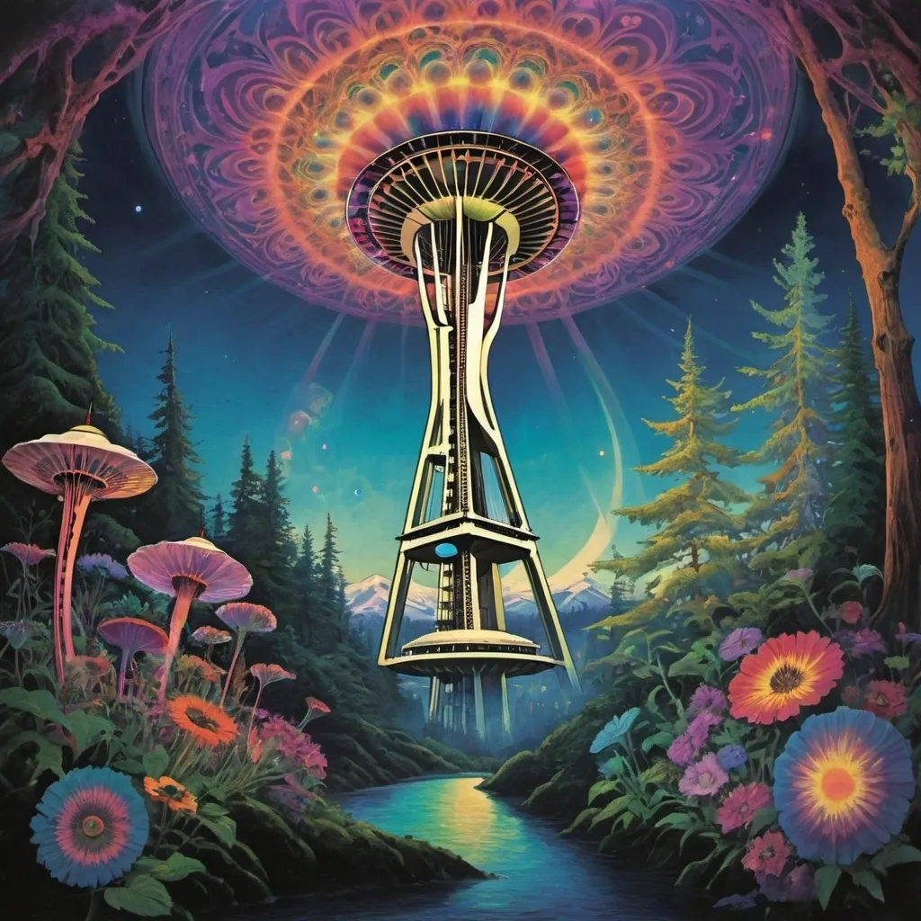 Prompt: ethereal music psychedelic seattle