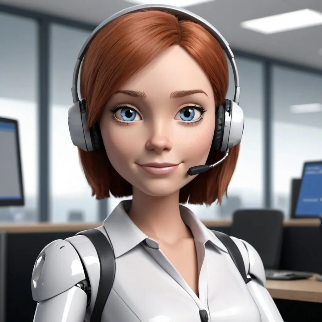 Prompt: Girl Bot for insurance company for vehicle claims call center. Should be animated. Her name is carly
