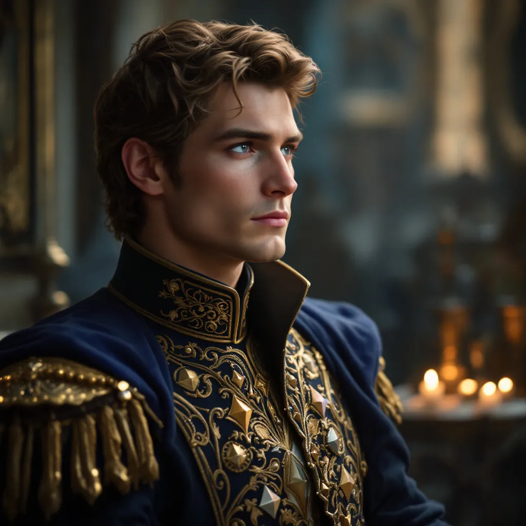 Prompt: Cinderella's Realistic "Prince Charming"