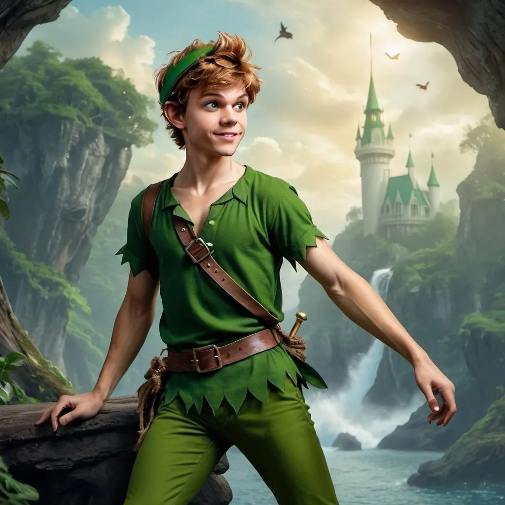 Prompt: Realistic Peter Pan in Neverland