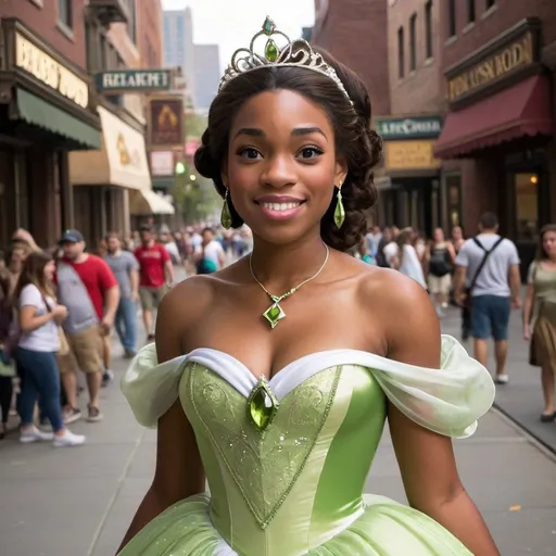 Prompt: Princess Tiana in the real world