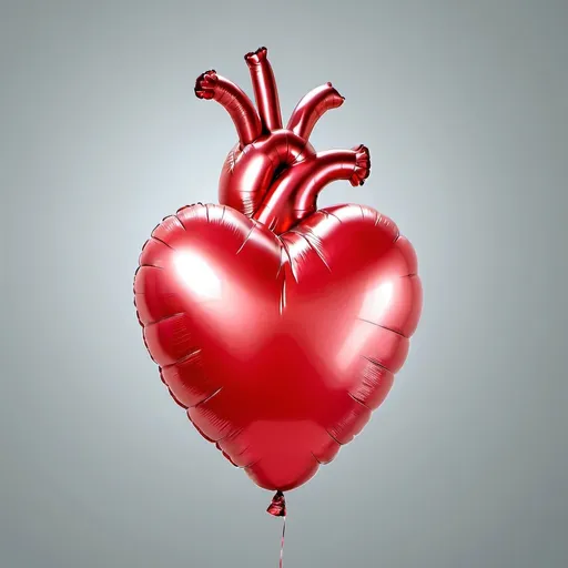 Prompt: Realistic heart baloon 