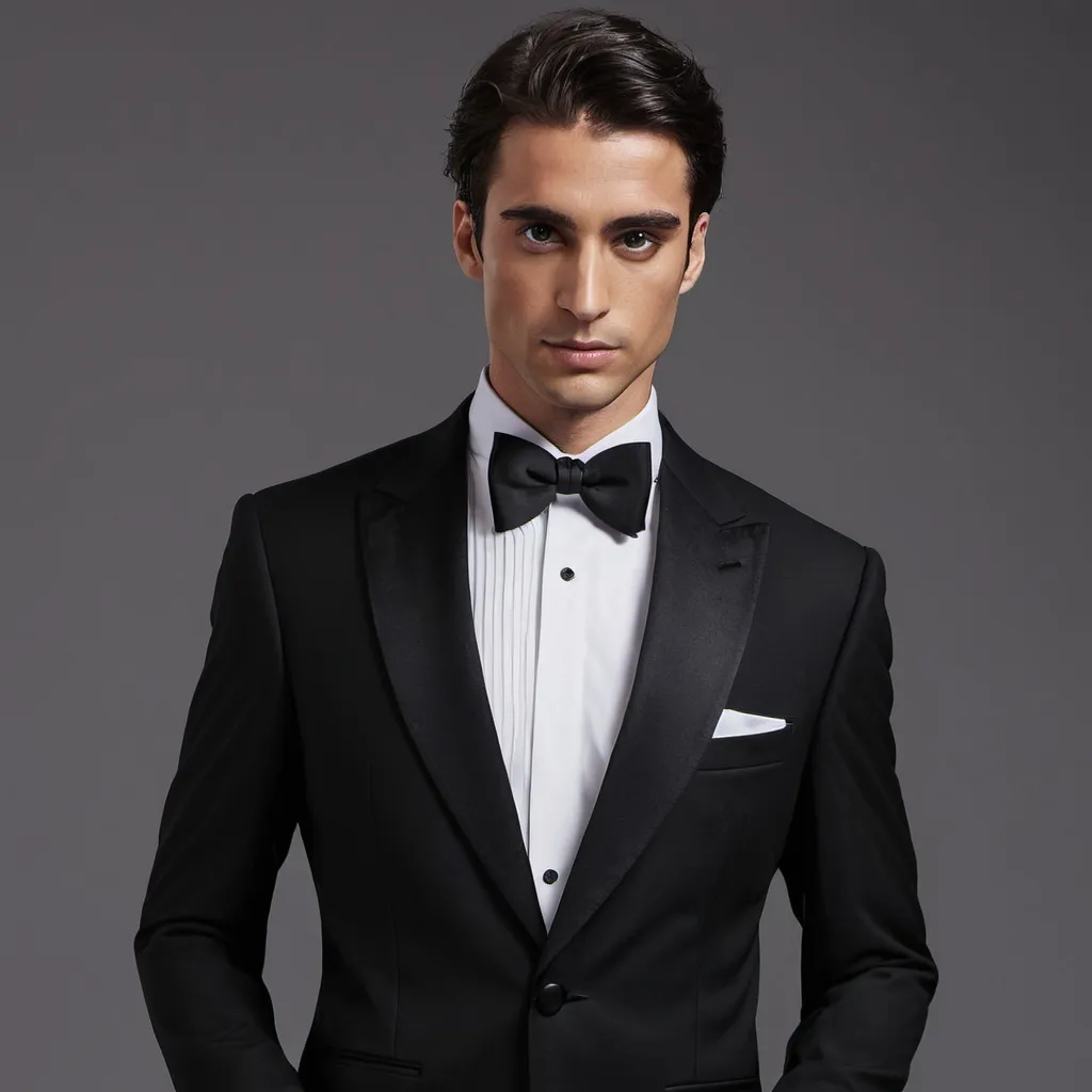 Prompt: Black tuxedo