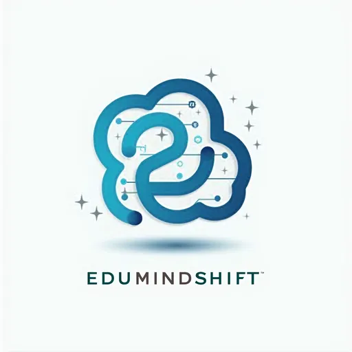Prompt: create a logo for an website about education which intergrated AI nam EduMindShift