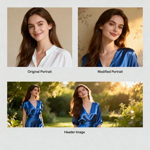 Prompt: create a portrait,

2. Modify the Original Image with an Updated Prompt

Once you have your first image, take the prompt you used and tweak it. For example, if you generated a "fantasy forest," you could change the prompt to "fantasy forest at sunset" or "fantasy forest with glowing mushrooms." This will give you a variation of the original.

3. Create a Header Image

A header image should be visually appealing and relevant to the theme of your other images. It could be a wider, more landscape-oriented version of one of your existing images, or something completely different.

4. Create an HTML Page