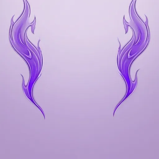 Prompt: very light lavender background with two purple flames on the edge