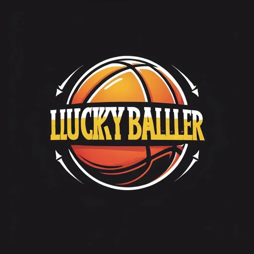 Prompt: lucky baller vector logo