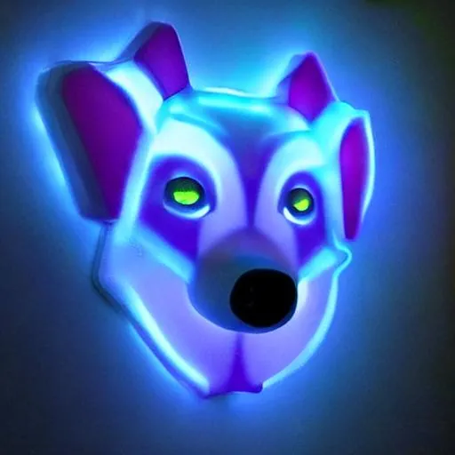 Prompt: void baby wolf glowing 

