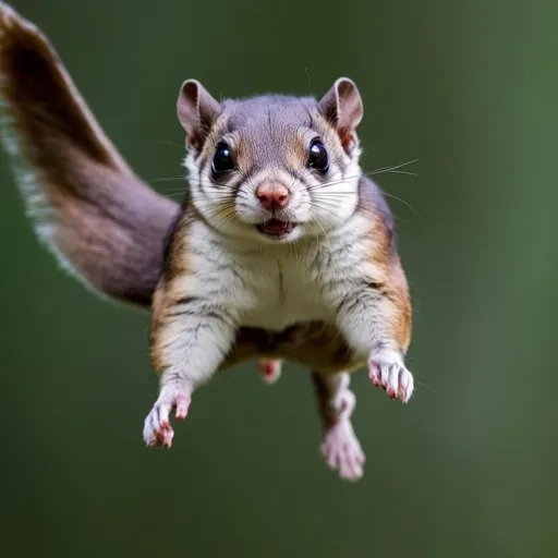 Prompt: A photo of a flying squirrel that looks like am otter