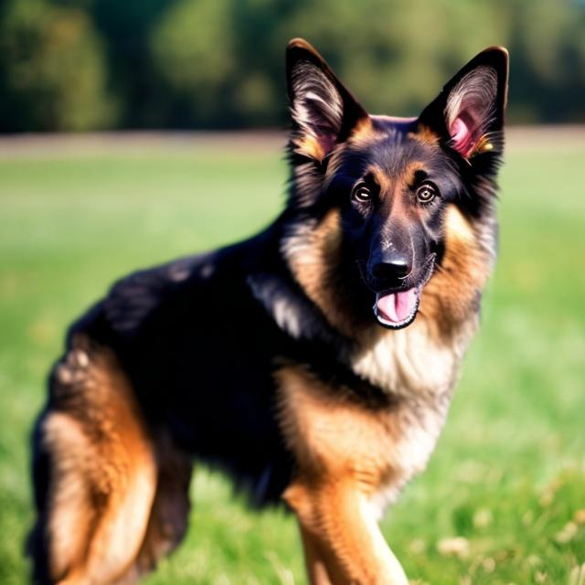 Prompt: german shepard border collie dog breed mix