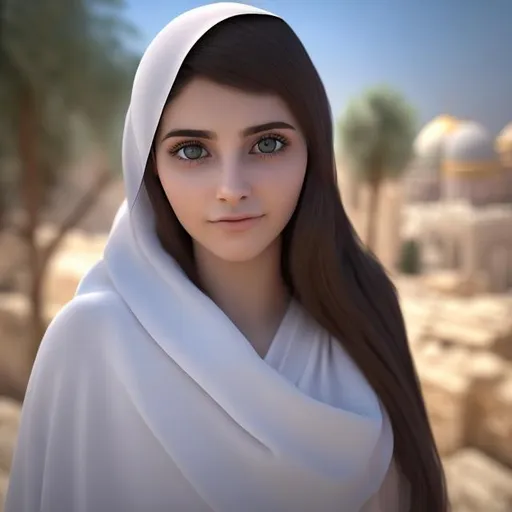 Prompt: beautiful girl in isreal  realistic 9k