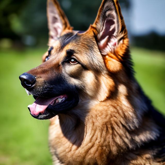 Prompt: german shepherd with potato realistic 4k