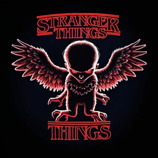 Prompt: Stranger things logo but replace things with danger