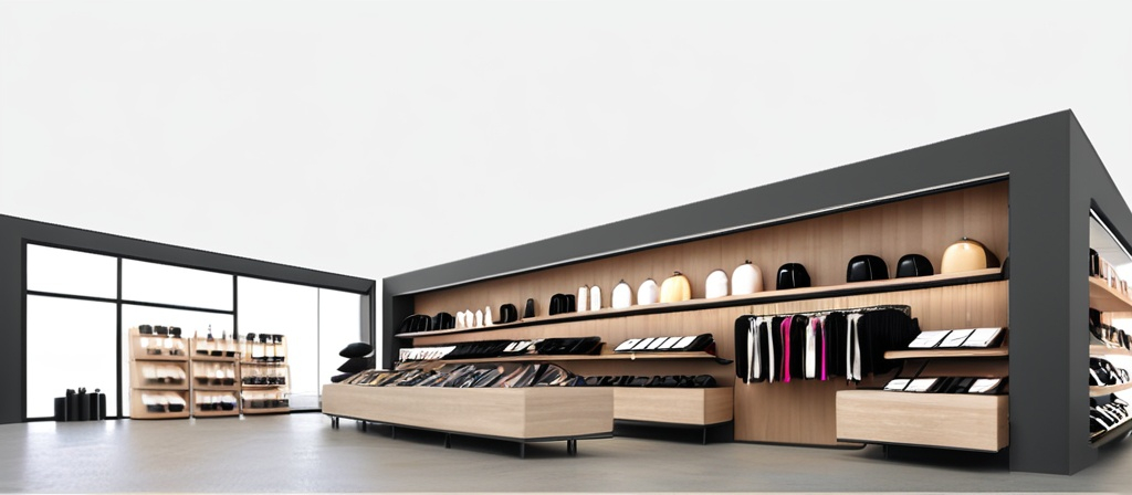 Prompt: make the image more realistic interior of a  multidisciplinary store like
