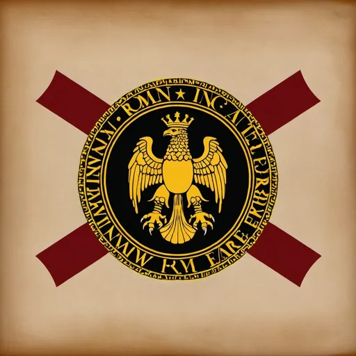 Prompt: Flag for a new roman empire