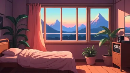 Prompt: lofi, music background relax