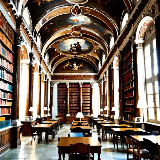 Prompt: library in venice