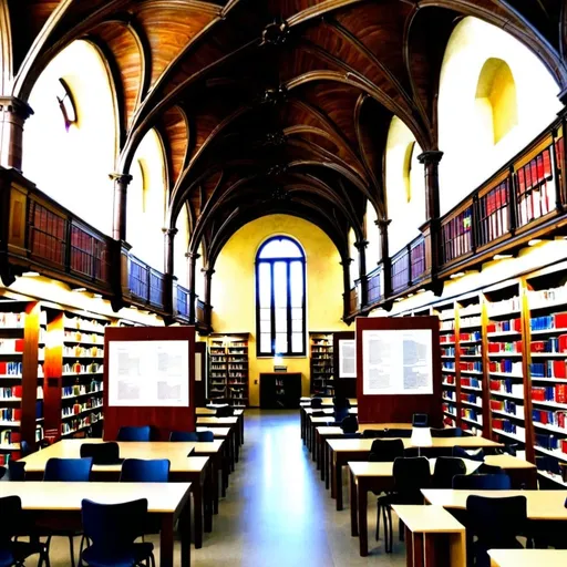 Prompt: library in venis