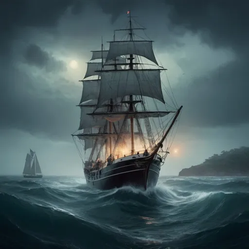 Prompt: José and Manuela sailed calmly until twilight. A mist shrouded them, confusing their senses. The compass spun wildly, radios crackled with static. Whispers of lost souls sent shivers down their spines. They huddled, devising a plan to break free from the Bermuda Triangle's enigmatic hold. 