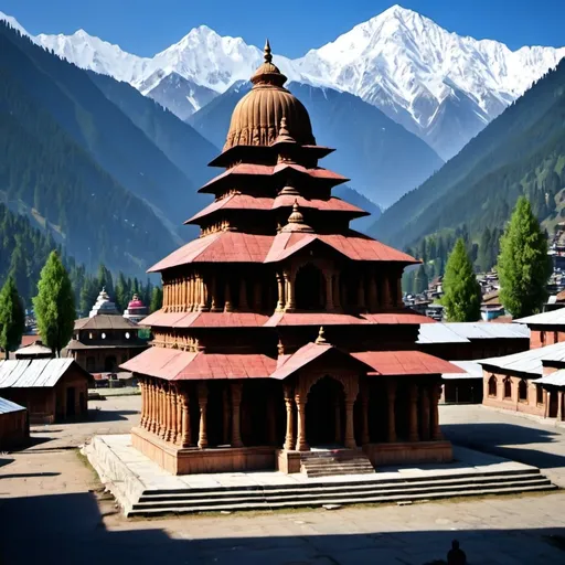 Prompt: Create Virtual image of Martand Surya Temple Kashmir