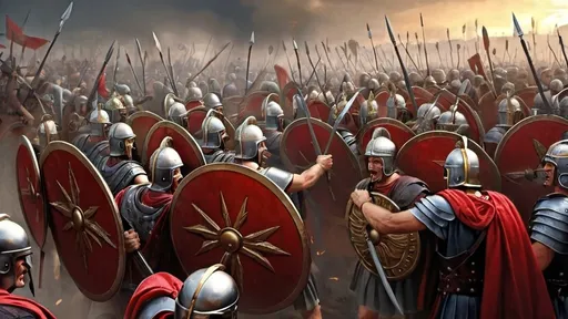 Prompt: The legions of the roman empire defeated in a battle