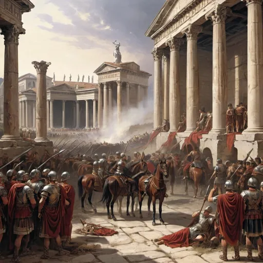 Prompt: the fall of the western roman empire
