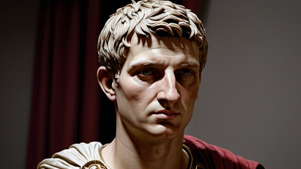 Prompt: A realistic-looking Roman emperor Augustus, in very realistic 4k HD quality