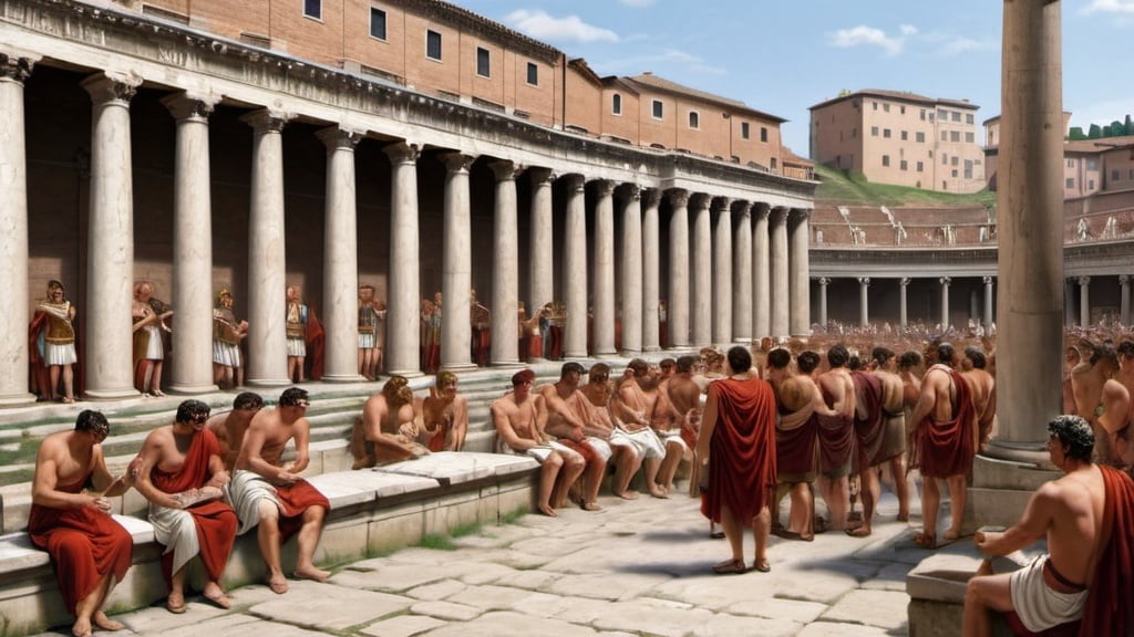 Prompt: public entertainment in the roman empire